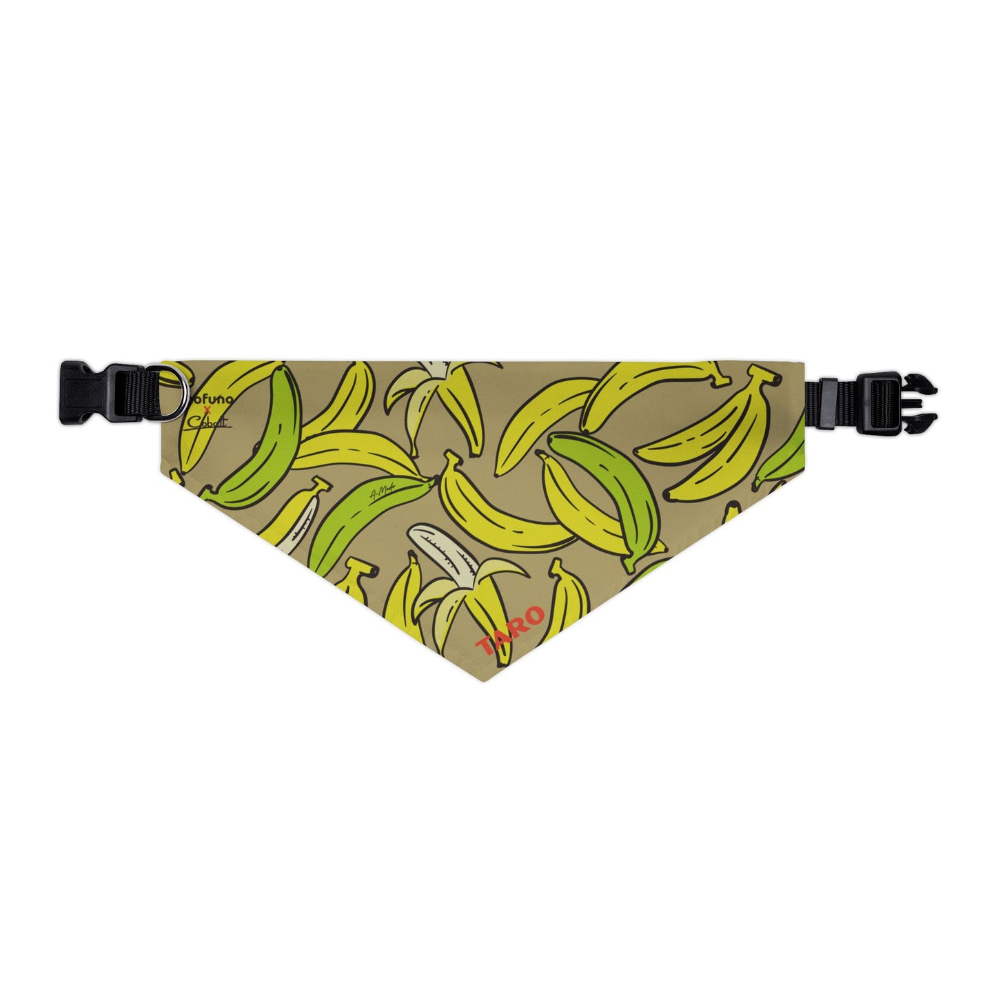 近日発売📣 【mofunoコラボ】名入れオーダーペット用バンダナカラー "BANANA"