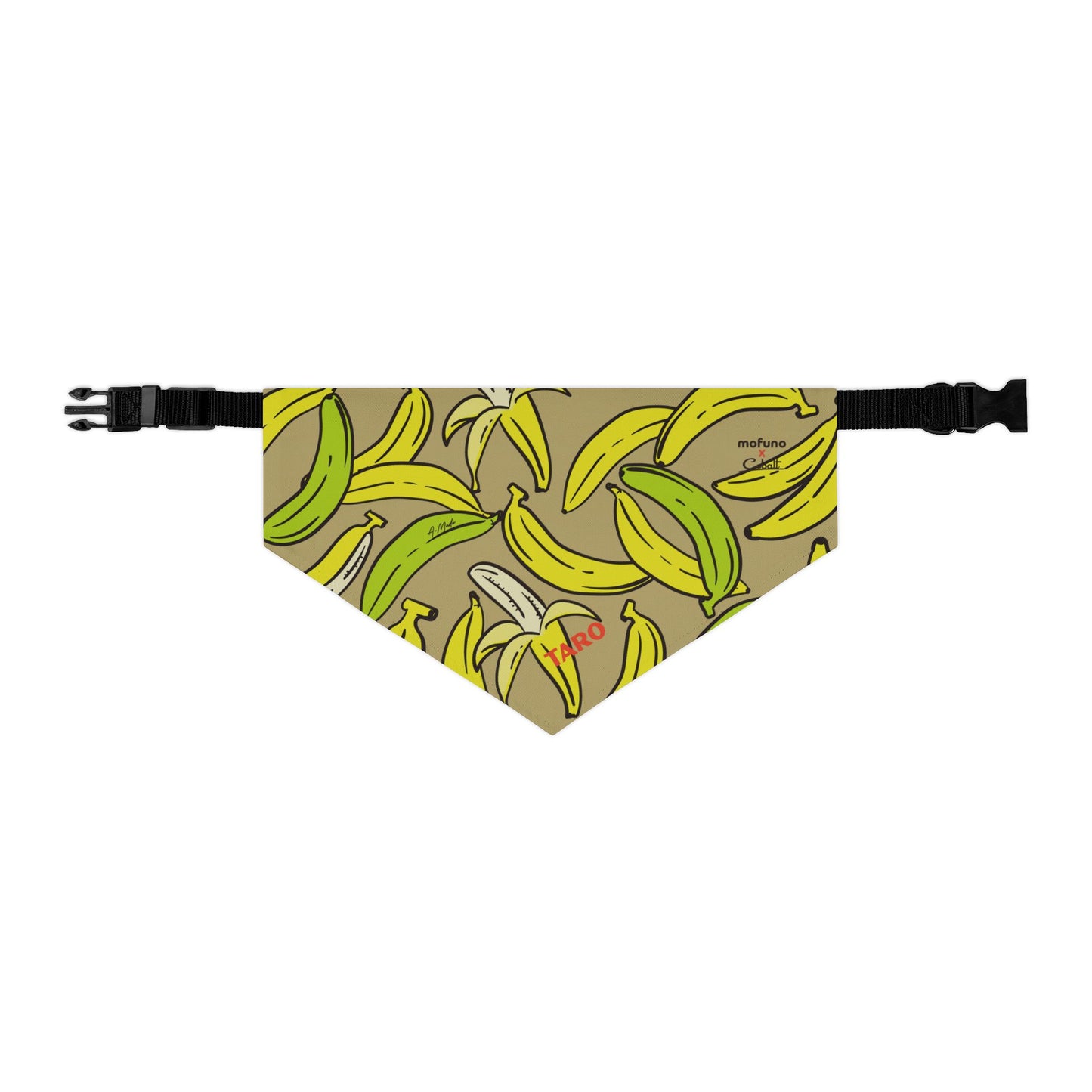 近日発売📣 【mofunoコラボ】名入れオーダーペット用バンダナカラー "BANANA"