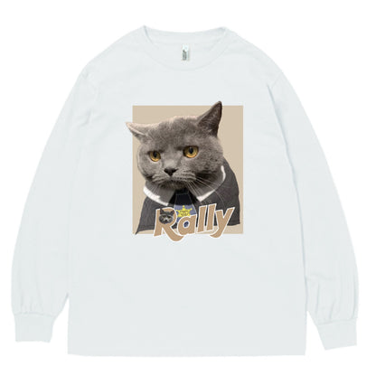 【mofunoコラボ】ペット写真から作るヘビーウェイト長袖Tシャツ 6.0oz（同一デザイン2個目から1,000円OFF）