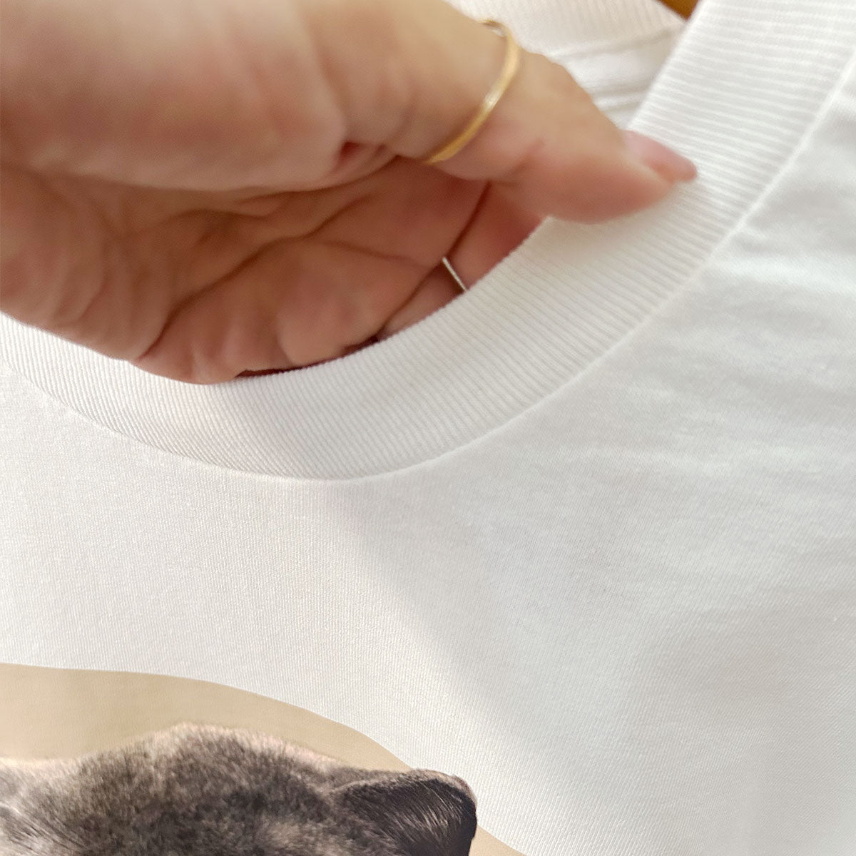 【mofunoコラボ】ペット写真から作るヘビーウェイト長袖Tシャツ 6.0oz（同一デザイン2個目から1,000円OFF）